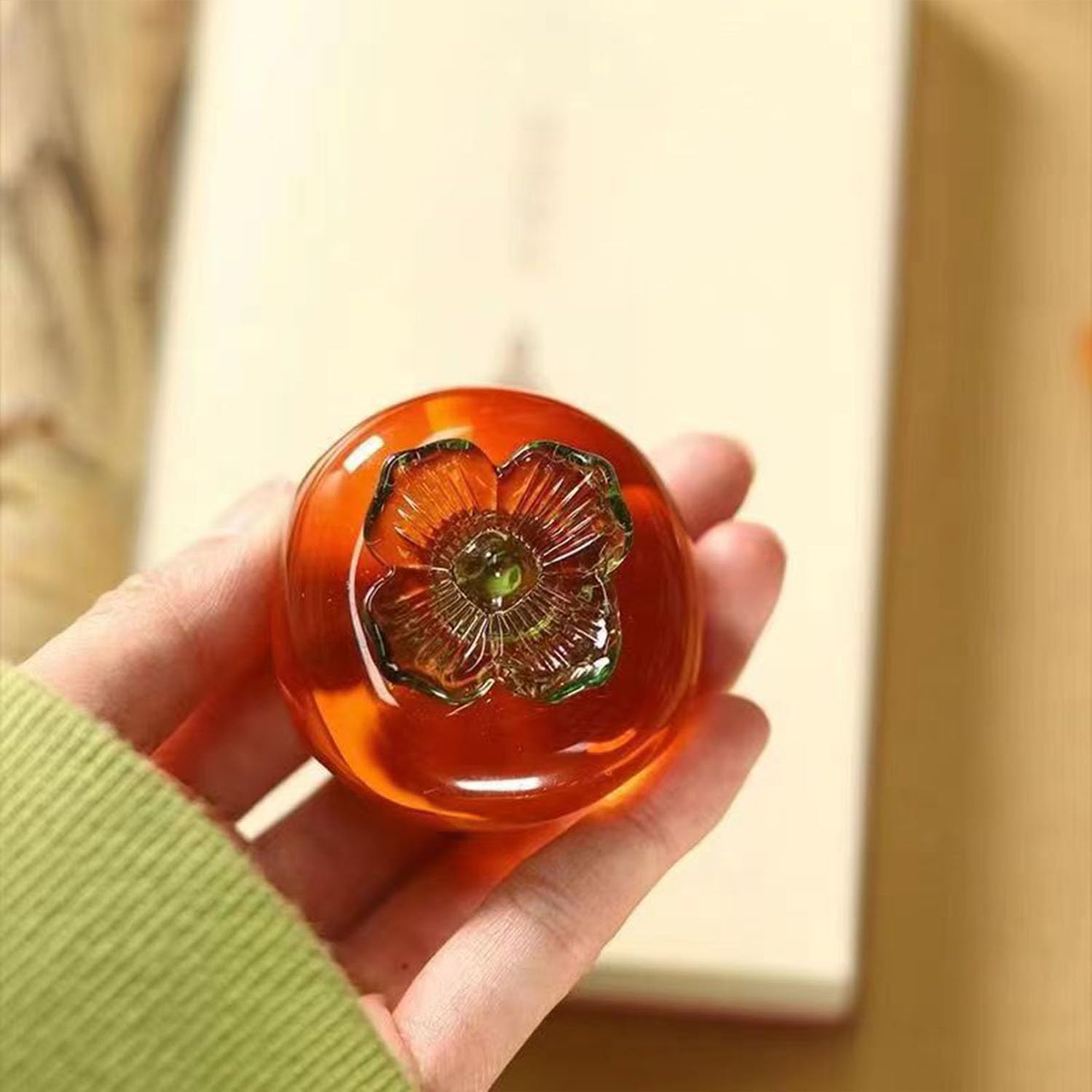 Amazon.co.jp: JSBWSFA 1個 ガラス 野菜 装飾 ガラス カボチャ