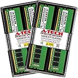 A-Tech 128GB (4x32GB) DDR4 3200 MHz UDIMM PC4-25600 (PC4-3200AA) CL22 DIMM 2Rx8 Non-ECC Desktop RAM Memory Modules