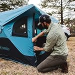 Gazelle Tents™ T3X Hub Tent Overland Edition, Easy 90 Second Set-Up, Waterproof, UV Resistant, Removable Floor, Footprint, 3-Person, Pacific Blue, 68" x 76" x 82", GT302PB - Image 4