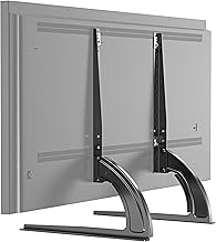 ELIVED Universal TV Stand Base TV Leg with 3-Level Height Adjustment for Most 27-55 Inch LED, LCD Flat/Curved TVs, Replacement Table Top TV Base Max VESA up to 800x400mm, Holds up to to 40KG EV2005