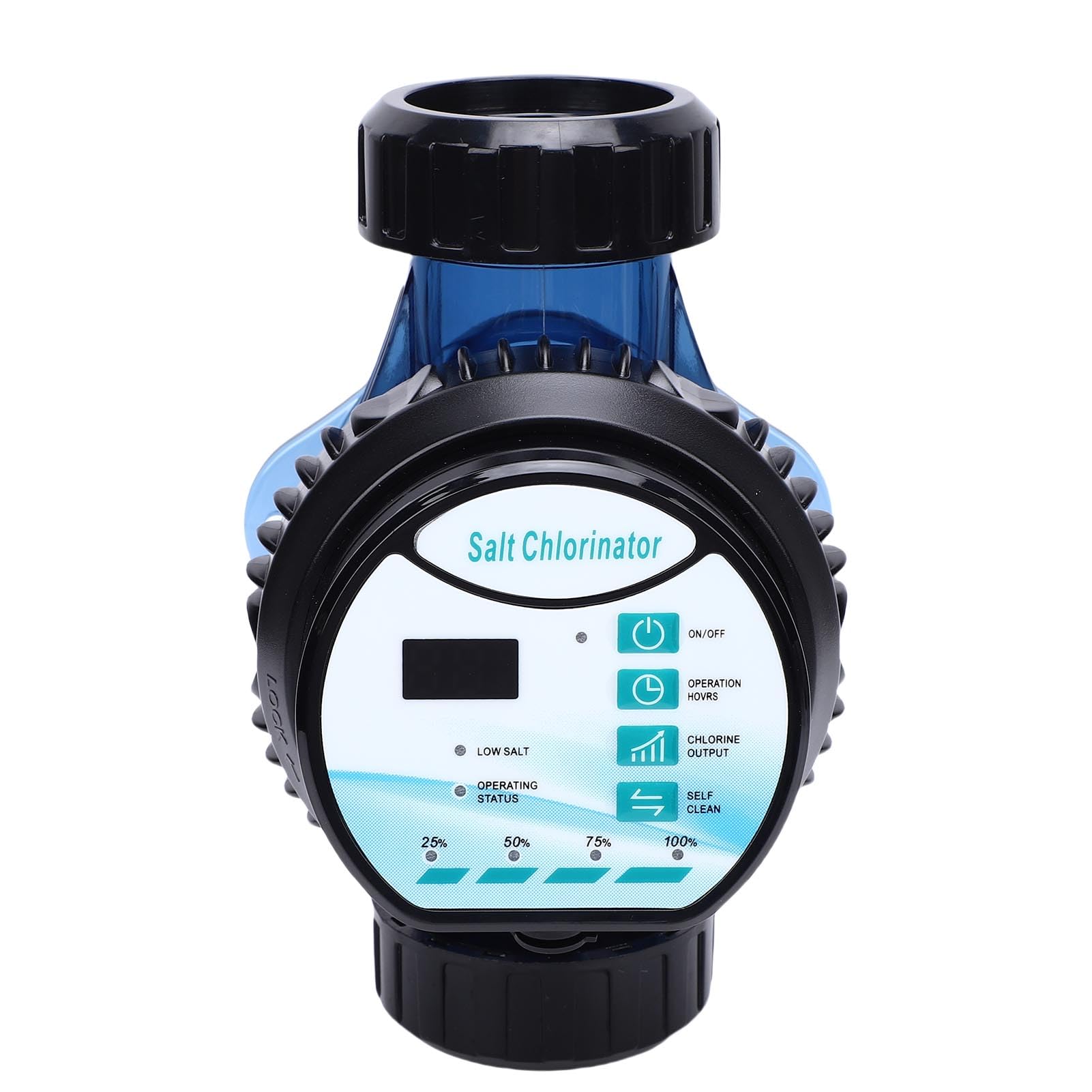 Generic Cloratore di Acqua Salata Smart Control Generatore Autopulente da 10 G/h per Piscina da 45 m³, Vasca Idromassaggio SPA in Plastica