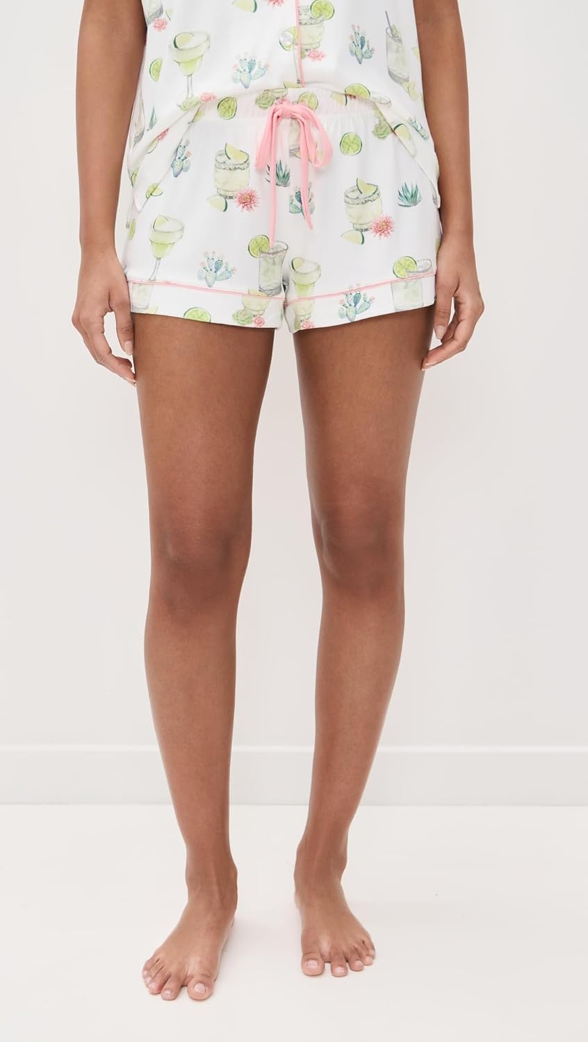 PJ Salvage womens Limes & Sunshine Pj Set With Headband - Image 3