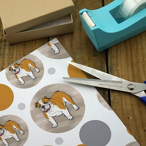 Miniatura 3 de GRAPHICS & MORE Rollo de papel de regalo prémium de Bulldog Inglés para perros y mascotas