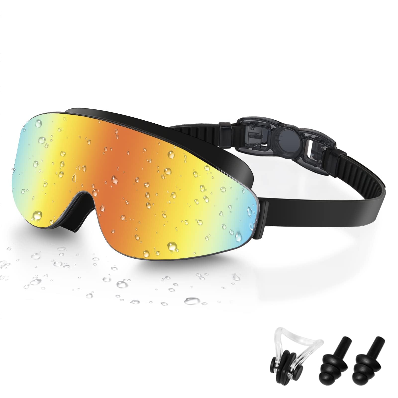 Vatefery Swimming Goggles Kids Toddler 3-15,Crystal Clear Polarized Swim Goggles for Kids,Junior Children Girls Boys,Anti-Fog,Waterproof,UV Protection Wide Vision Lenses