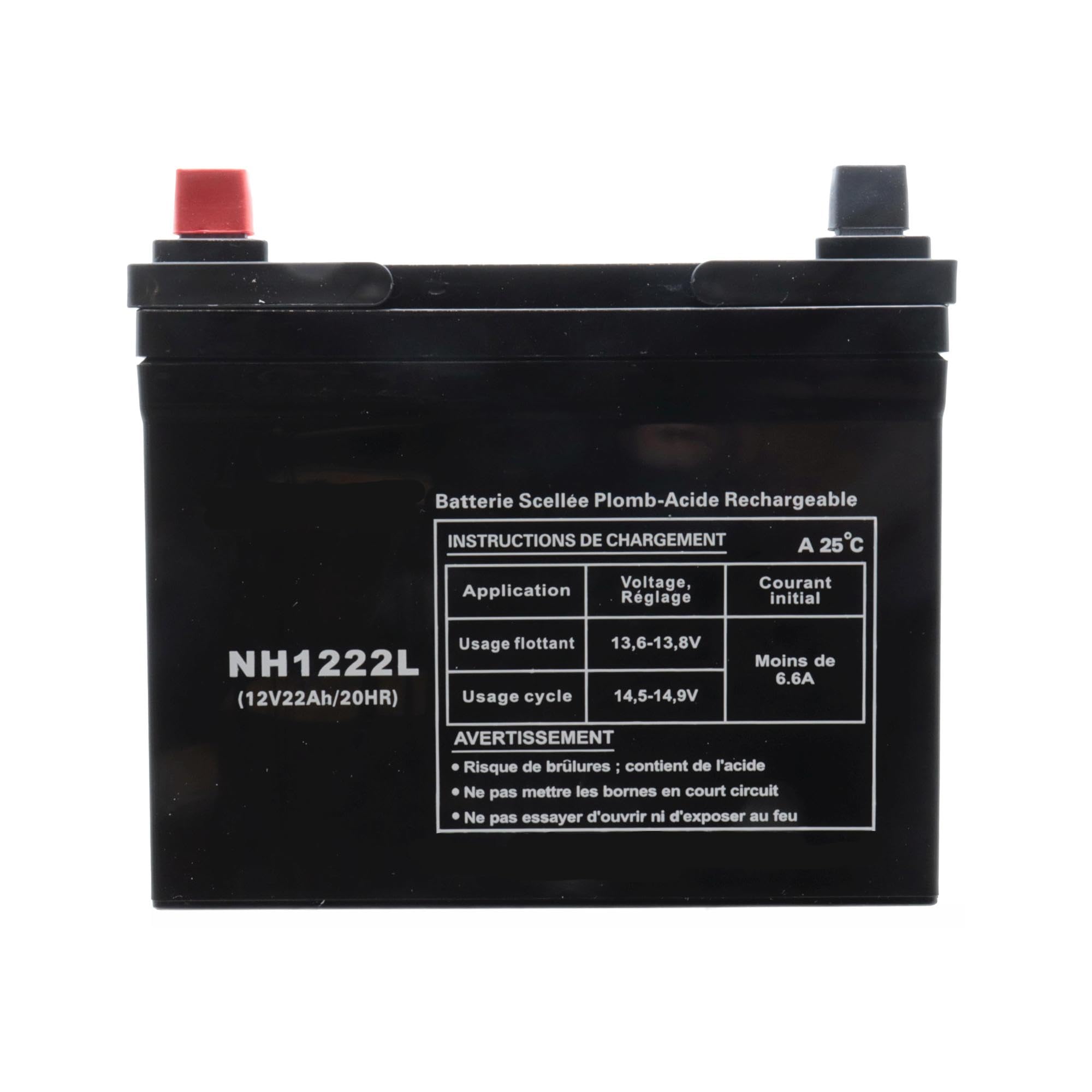 SECURA Batterie 12V 22Ah (+ pôle gauche) compatible avec Stiga Park 12 13-1218-84 (1991) Tracteur de pelouse