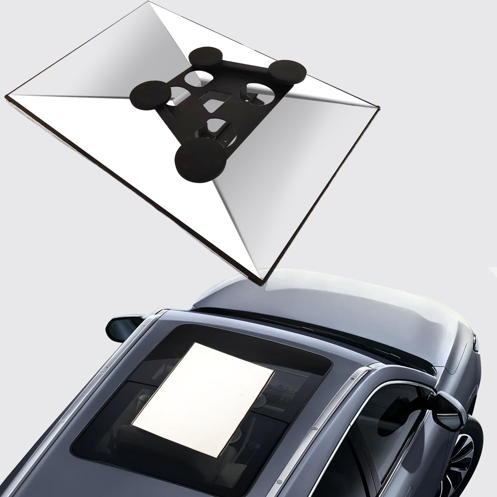 VQOIHP Starlink Gen 3 Mount with Magnetic for Car Yacht Boat Roof,Starlink Mount Kit for Starlink Internet Kit Satellite,4 Magnetic Bases,Compatible with Starlink Standard Gen3 (V3) Dish