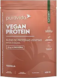Puravida Suplemento Vegan Protein Sabor Baunilha 450G