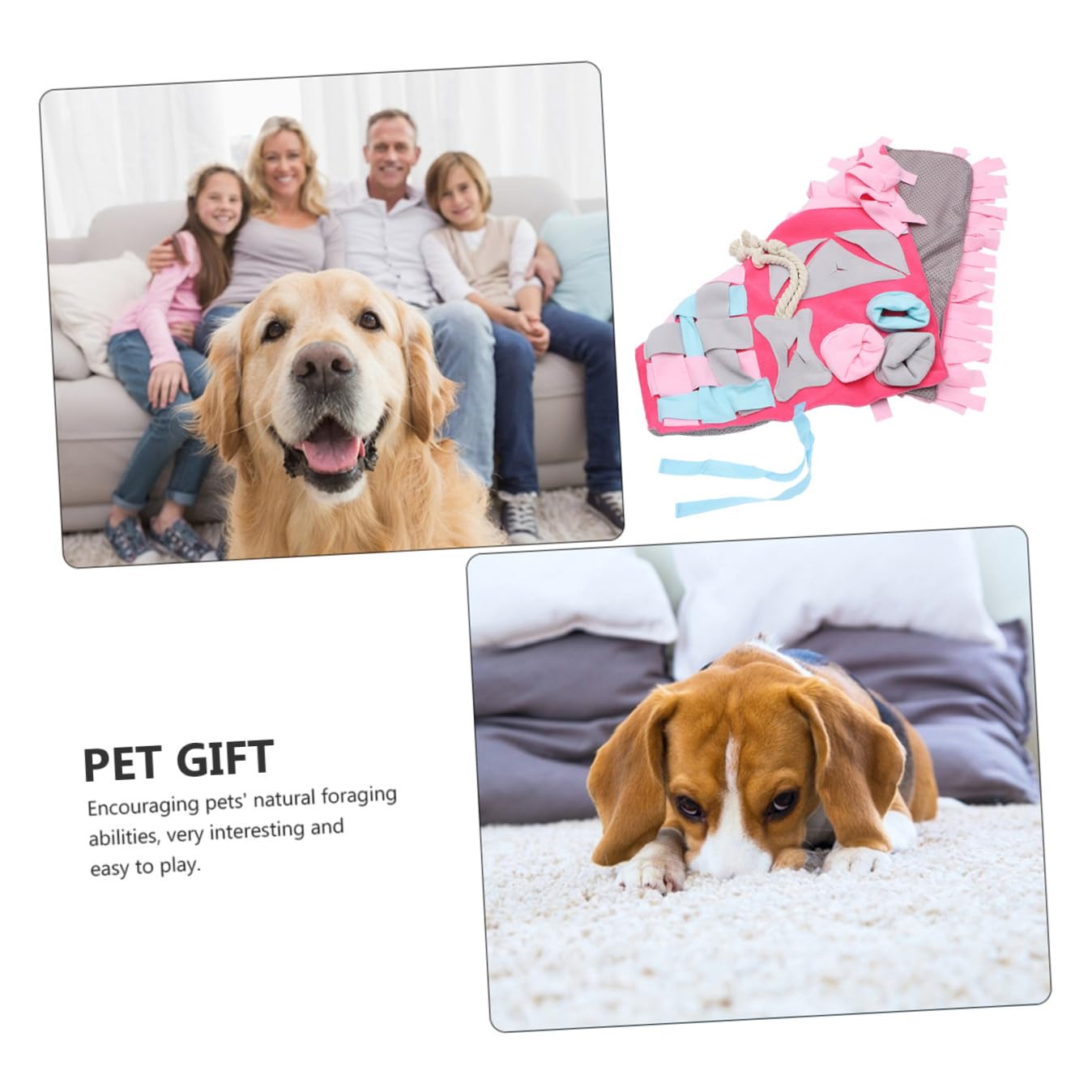 Alfombrilla Olfativa para Perros, Juego de Comida Interactivo