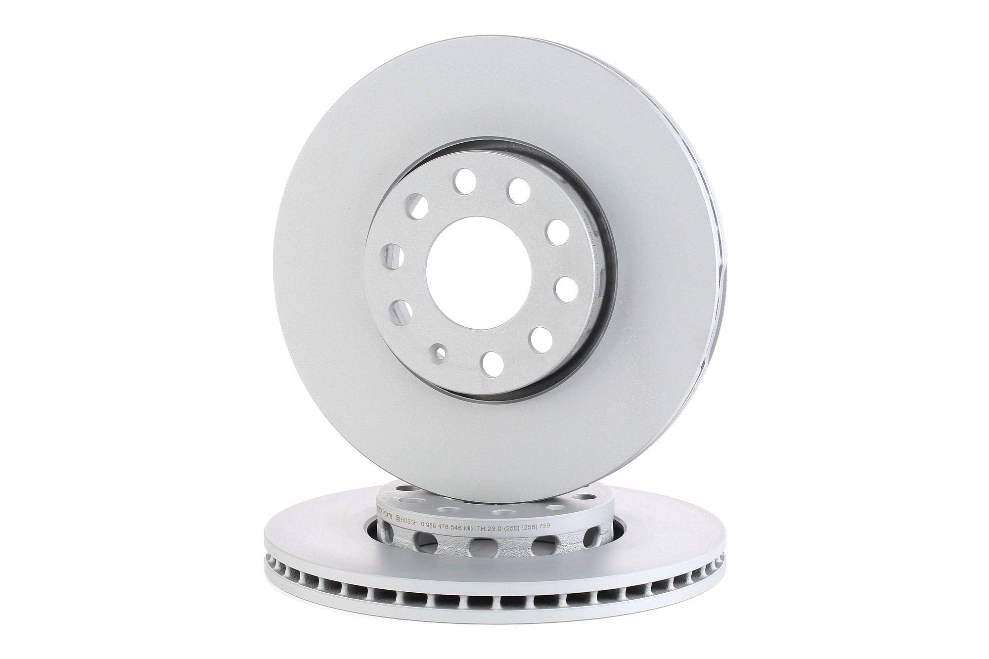 BOSCH Disco de freno Delantero Ø288mm Altura: 46,4mm Espesor: 25mm Corona de Agujeros - Ø: 112mm ventilado ventilación interna 0 986 478 546 Compatible con AUDI A4 B7 Avant 8ED A4 B6 Avant 8E5