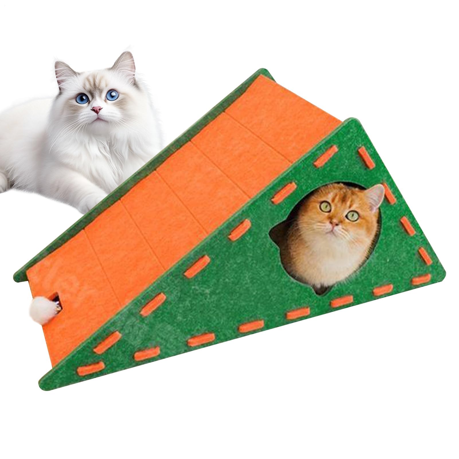 Tiragraffi triangolare per gatti, protezione in feltro per mobili, accessori per animali domestici, per giocare, riposare e correggere il comportamento, strumento di allenamento indoor