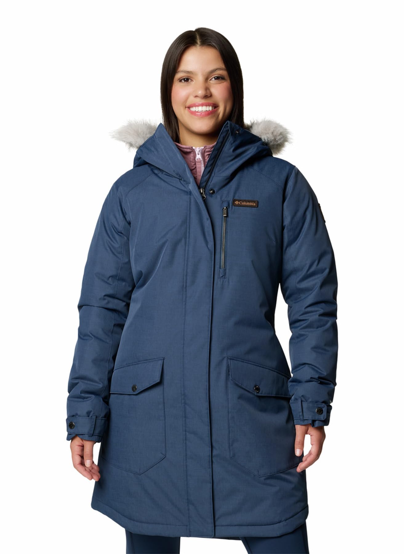 Columbia Damen Suttle Mountain Lange Isolierte Jacke Winterjacke (1er Pack)