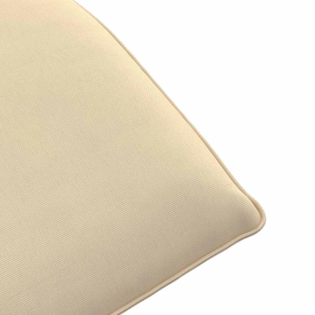 vidaXL Sonnenliege Klappbar Beige 175x54x8,5 cm Oxford-Gewebe, Sonnenbett, Liege, Bodenstuhl, Liegestuhl, Chaiselongue, Bodensessel, Relaxsessel