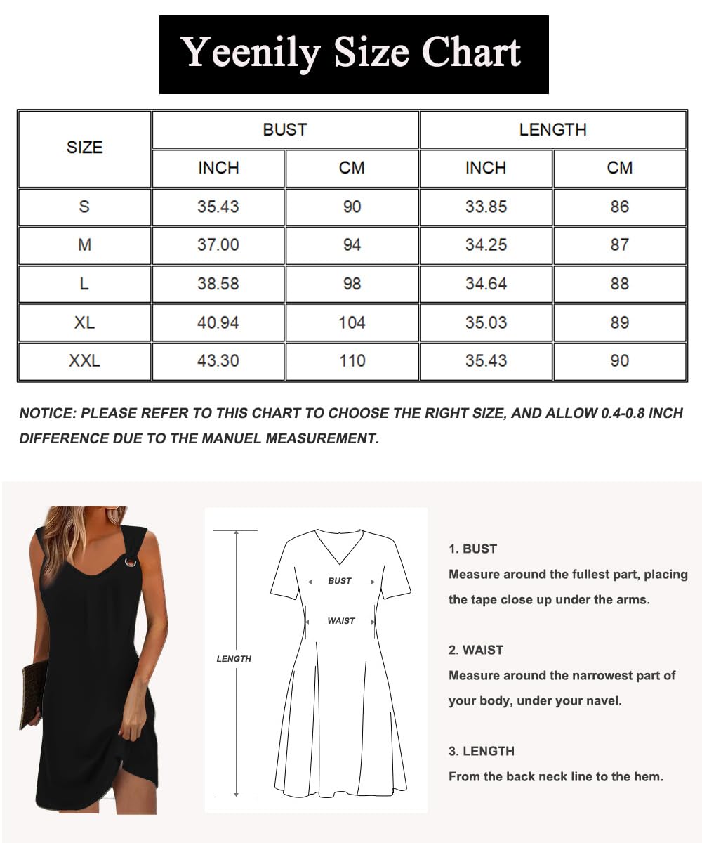Vestidos Mujer Verano Cuello en V Sin Mangas Vestido de Playa Elegante Moda Vestidos Color Sólido Casual Suelto Camisolas