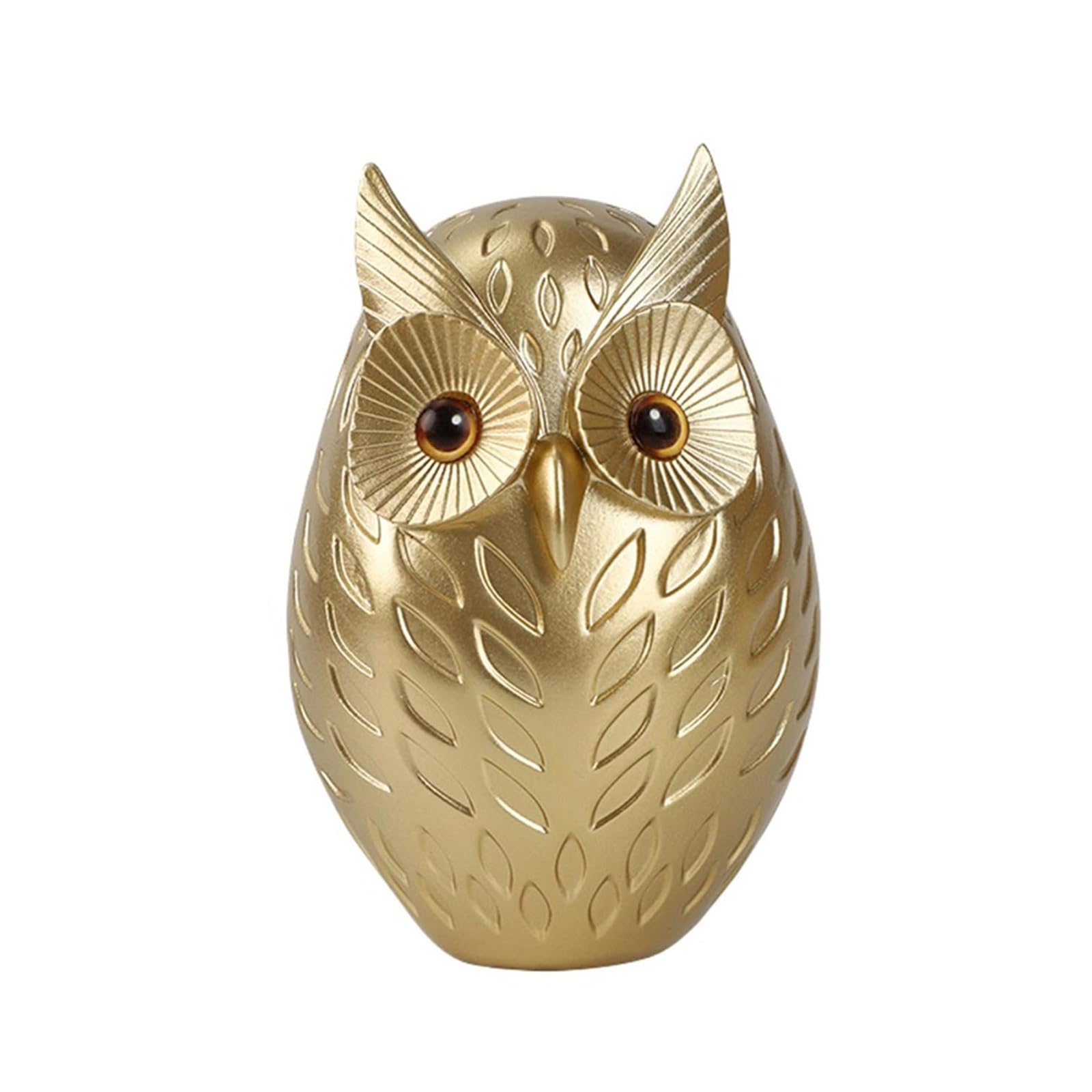 Pyasuye Owl Statue Home Decors Accents Small Animal Sculptures Gifts for Birds Lover Lovely Owl Figurines, Shelf Decors Accent Resins Figurines
