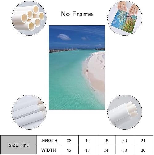 Miniatura 2 de SJRENDKJ Nube de agua, cielo, fluido, formas geográficas costeras y oceánicas, playa, aqua, horizonte, ocio, lienzo para pared, decoración de