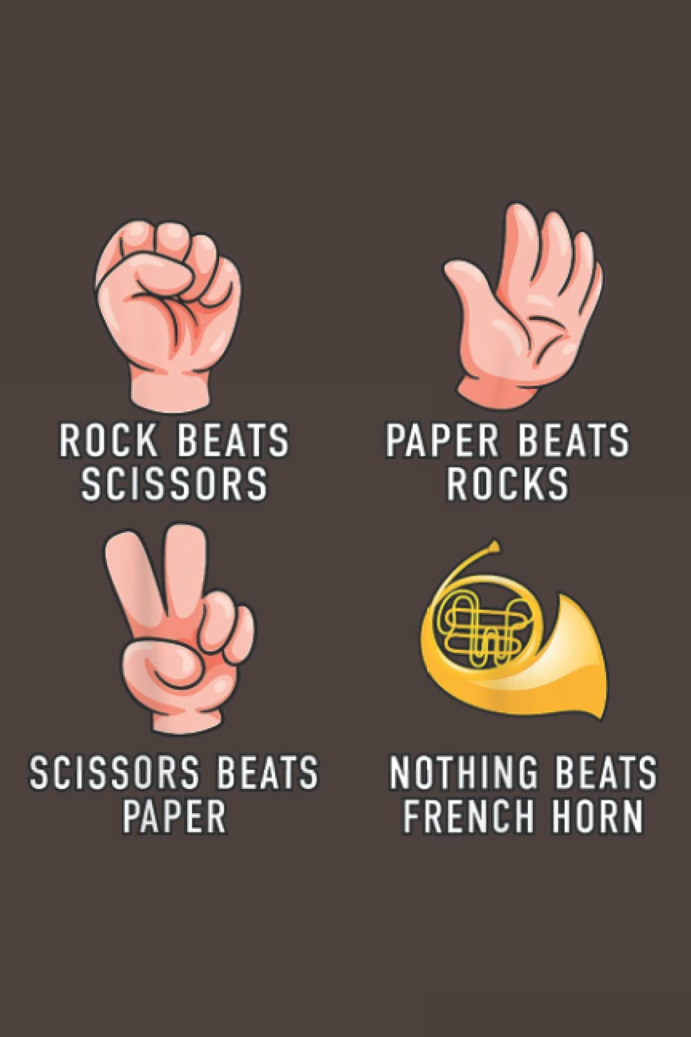 Funny Nothing Beats French Horn Player Gift Teacher: Daily Notebook - 6x9 inches, 120 Pages
