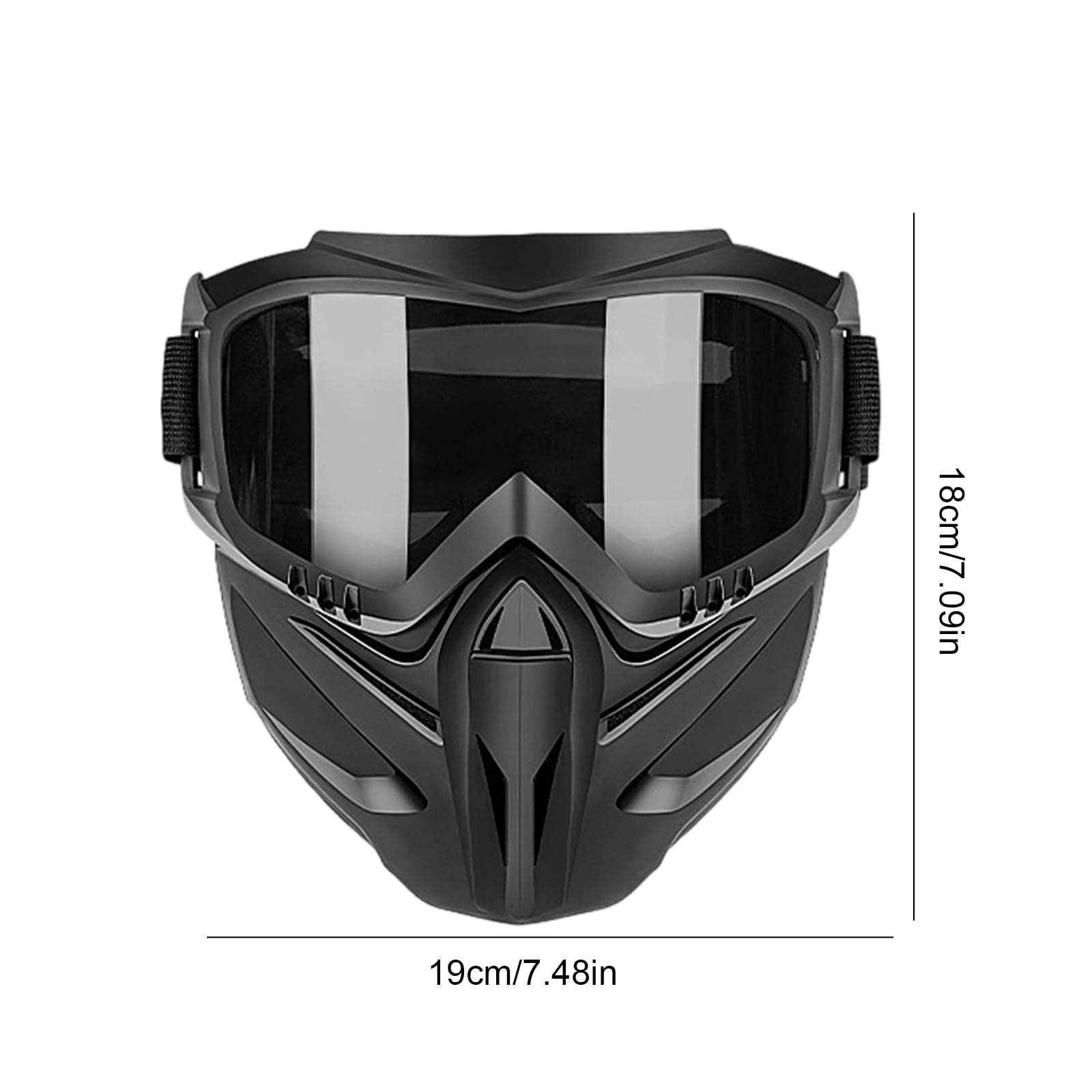 HTU Máscara de soldadura desmontable, protección facial anti polvo para corte, impacto y deportes, diseño antivaho, 10 piezas
