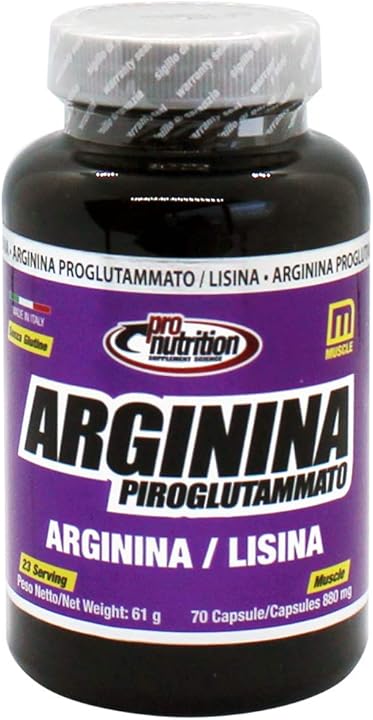 Arginina piroglutammato pro nutrition 70 cps - 60 gr 18029