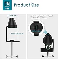 Vista 17 de YOUSHARES - Soporte de brazo de micrófono HyperX SoloCast - Brazo de boom de micrófono profesional ajustable de tijeras con funda para cables