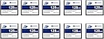 Dogfish Compact Flash Memory Card 128MB 2PACK Industrial CF Type I Card FAT16 for Industrial Equipment and Vintage Digital Cameras