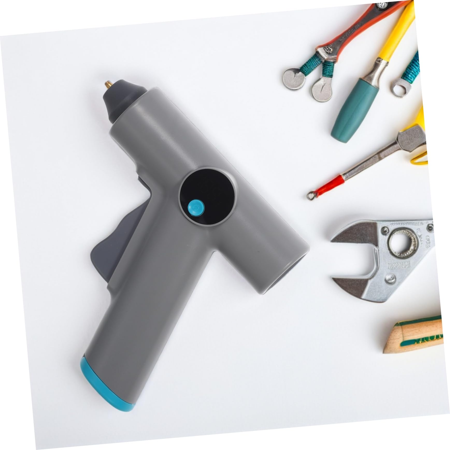 Pistola per Colla a Caldo senza Fili Ricaricabile con Controllo Digitale | Design Compatto e Leggero, Regolazione Precisa della Temperatura, per Riparazioni Domestiche e Lavori Creativi