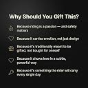 Foundation Gift Guardian Bell for Bike & Motorcycle – Metal Key Chain for Bike | Rider Protection Lucky Charm Guardian Bell Keychain for Bullet, Cruiser & Touring Bikes | Biker Gift (Silver) gallery image