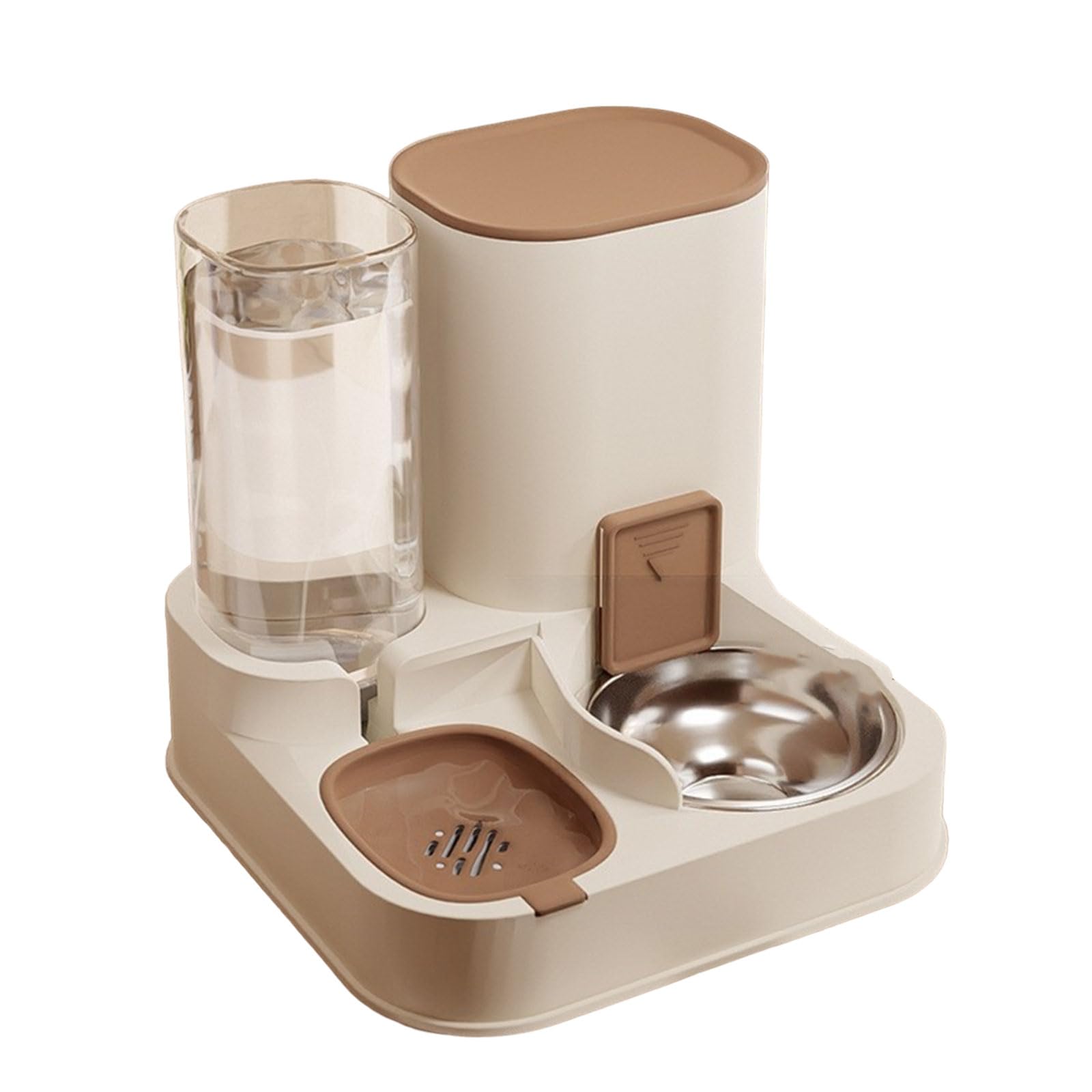 Comederos automáticos de Comida para Gatos y dispensador de Agua 2 en 1, Dispositivo de alimentación para Mascotas de Gran Capacidad para Gatos y Cachorros