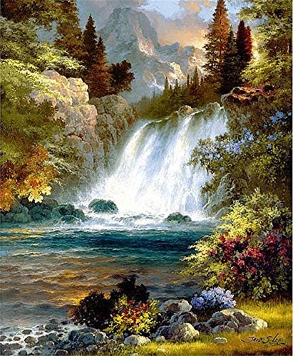 Kreuzstich-Set „Baum Pflanzen“ – Vorgedruckte Leinwand 40x50 Cm, Inkl. Garn & Nadel