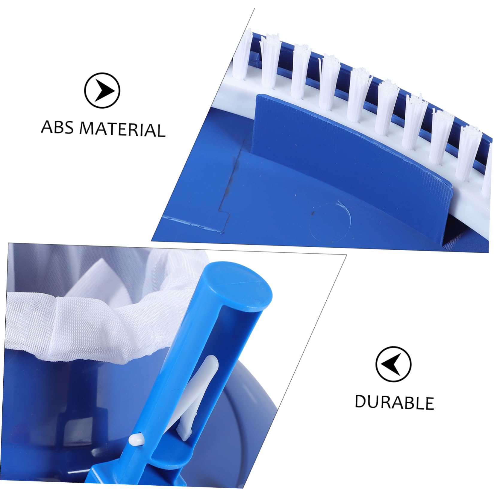 KONTONTY Swimming Pool Cleaning Tool 1set Pool Leaf Vacuum Head Leaf Catcher Abs Easy to Use