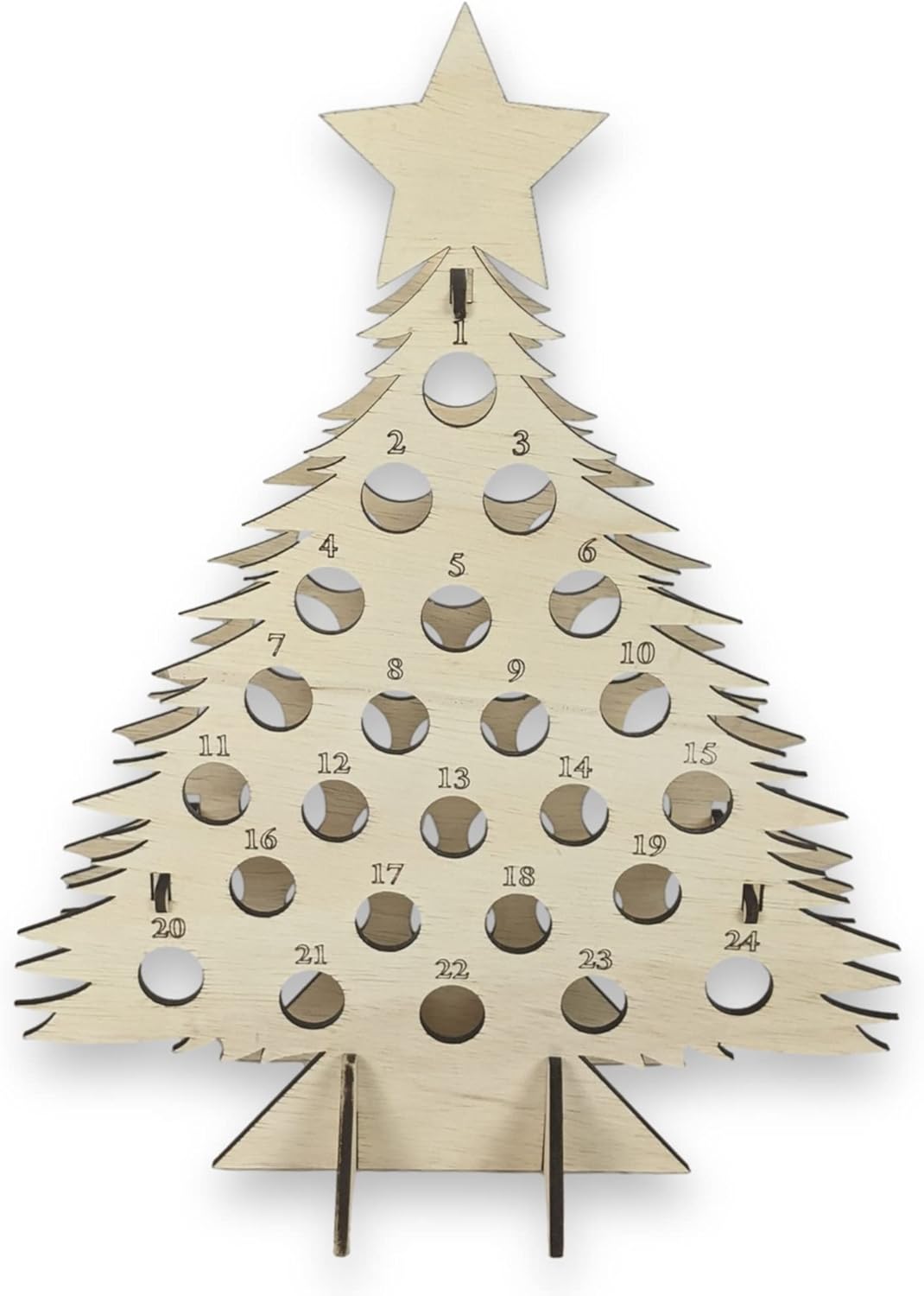 Alcohol Advent Calendar 2025 Adults is Perfect Adult Advent Calendar That's a Unique Wooden Christmas Countdown Calendar And Holds Mini Alcohol Bottles for Whiskey, Bourbon, Gin, Rum, or Your Favorite Liquor - Display Only (Standard)