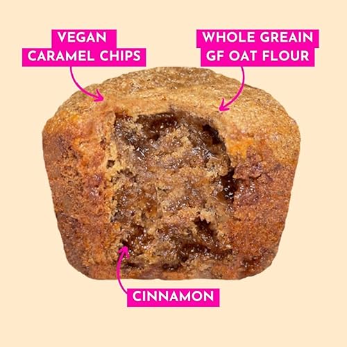 Miniatura 3 de GoNanas Mezcla de pan de plátano y caramelo salado, vegano, sin gluten, aperitivos saludables y harina de avena, mezcla de pan de plátano o