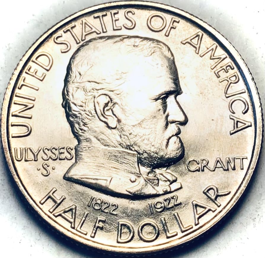 1922 P Grant Commemorative Silver BU MS Half Dollar Mint State