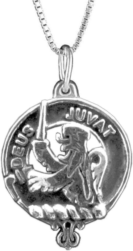 MacDuff Scottish Clan Crest Pendant - Sterling Silver