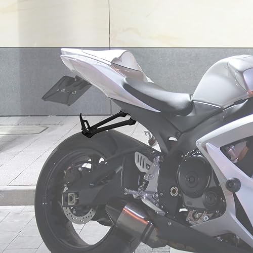 Miniatura 9 de TCT-MOTORPARTS Estriberas de pie trasero negro arena soporte soporte soporte para SUZUKI GSXR600 GSXR750 2006-2007