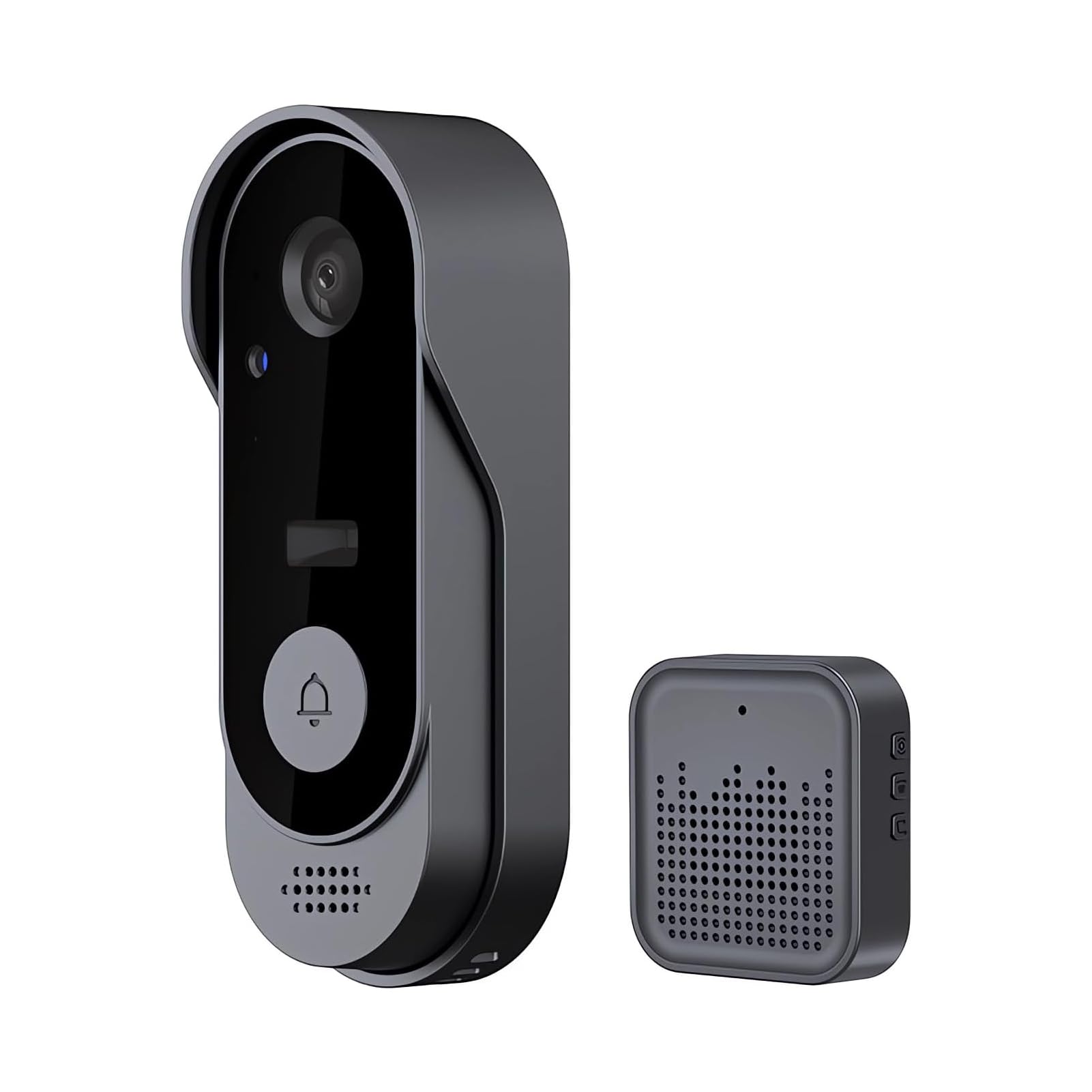 Timbre con Video Inteligente con Vista Nocturna por Infrarrojos, Sensor PIR Incorporado, Almacenamiento en la Nube Gratuito, se Pueden Guardar imágenes, Compatible con Tarjeta