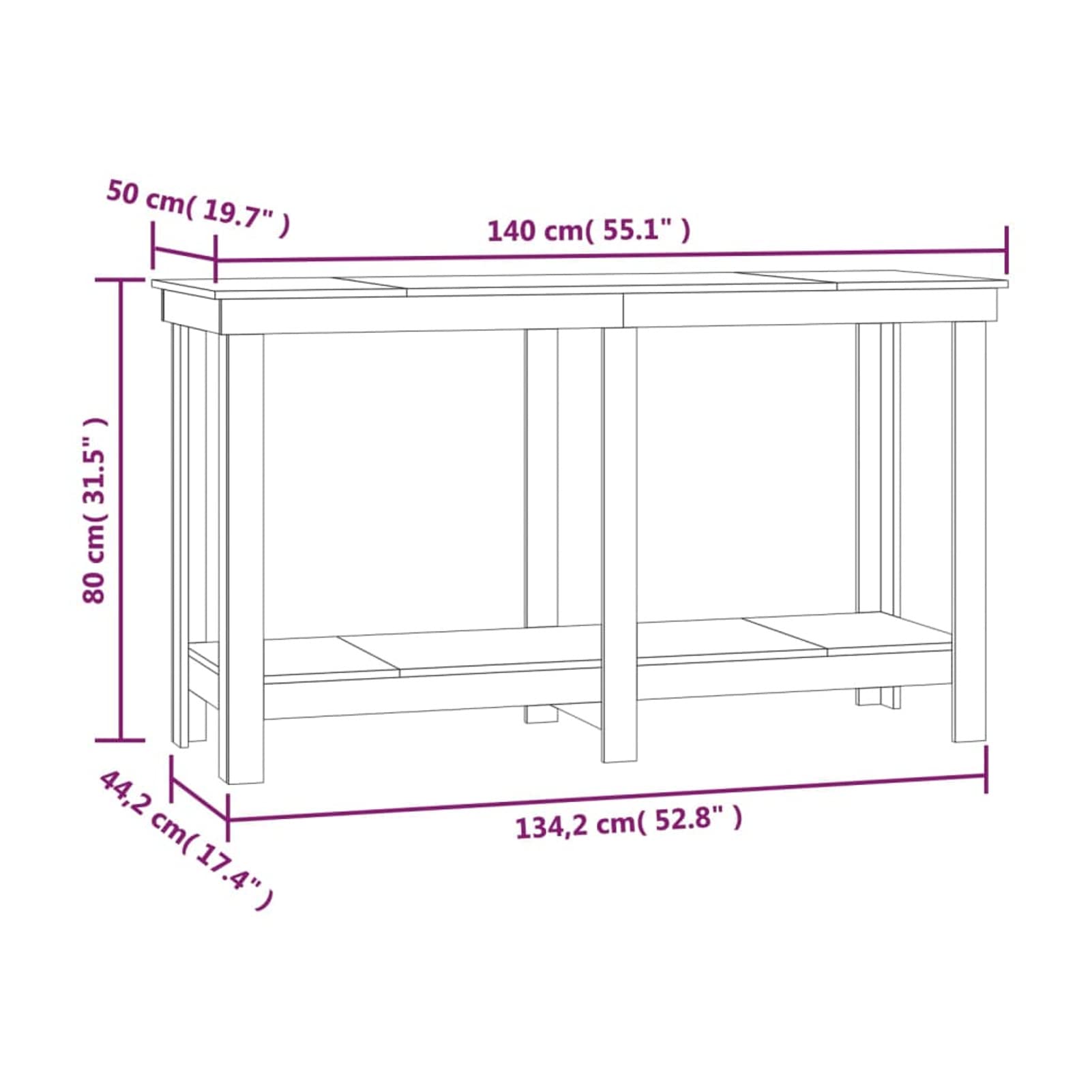 LAPOOH Banco de Trabajo, Mesa De Trabajo Taller, Caballete Mesa, Banco Herramientas, Bancada De Trabalho, Caballete para Mesa, de Madera Maciza de Pino Blanco 140x50x80 cm