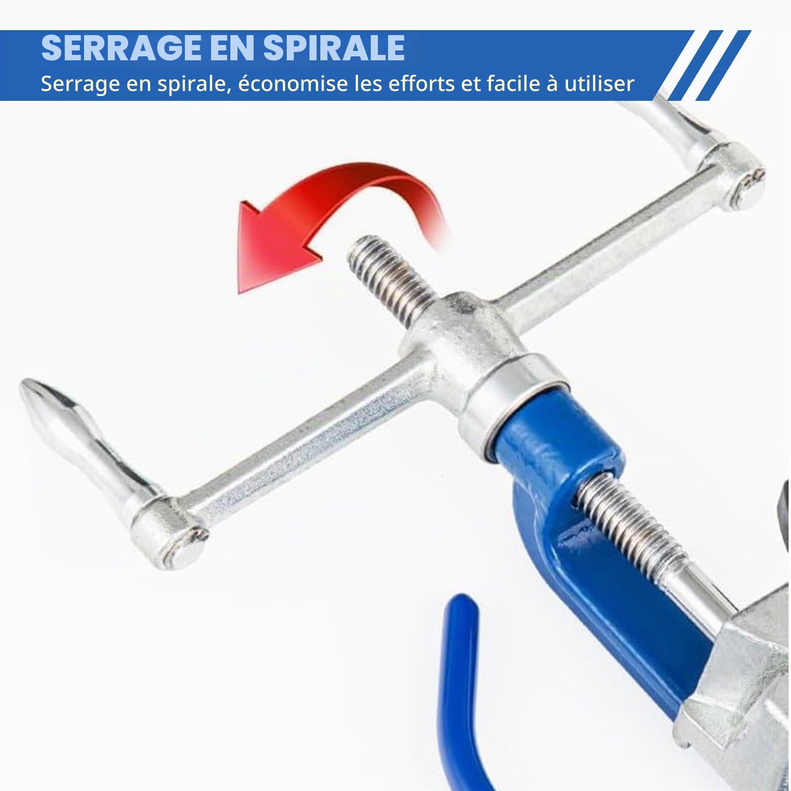 Tendeur de Cerclage Pince à Cerclage Outil de Serrage Feuillard Manuel en Spirale Pour Fixation Emballage Regroupement Bateaux Acier Inoxydable Professionnel Industriel