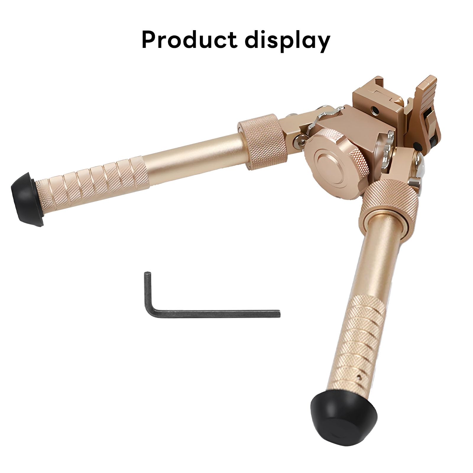 Bípode V8, Bípode Ajustable con Rotación de 360 Grados, Bípode de Liberación Rápida con Riel Picatinny, 6,5 Pulgadas a 9,5 Pulgadas Ajustables Bipode, CNC QD, para Apoyo de Rifle (Negro)