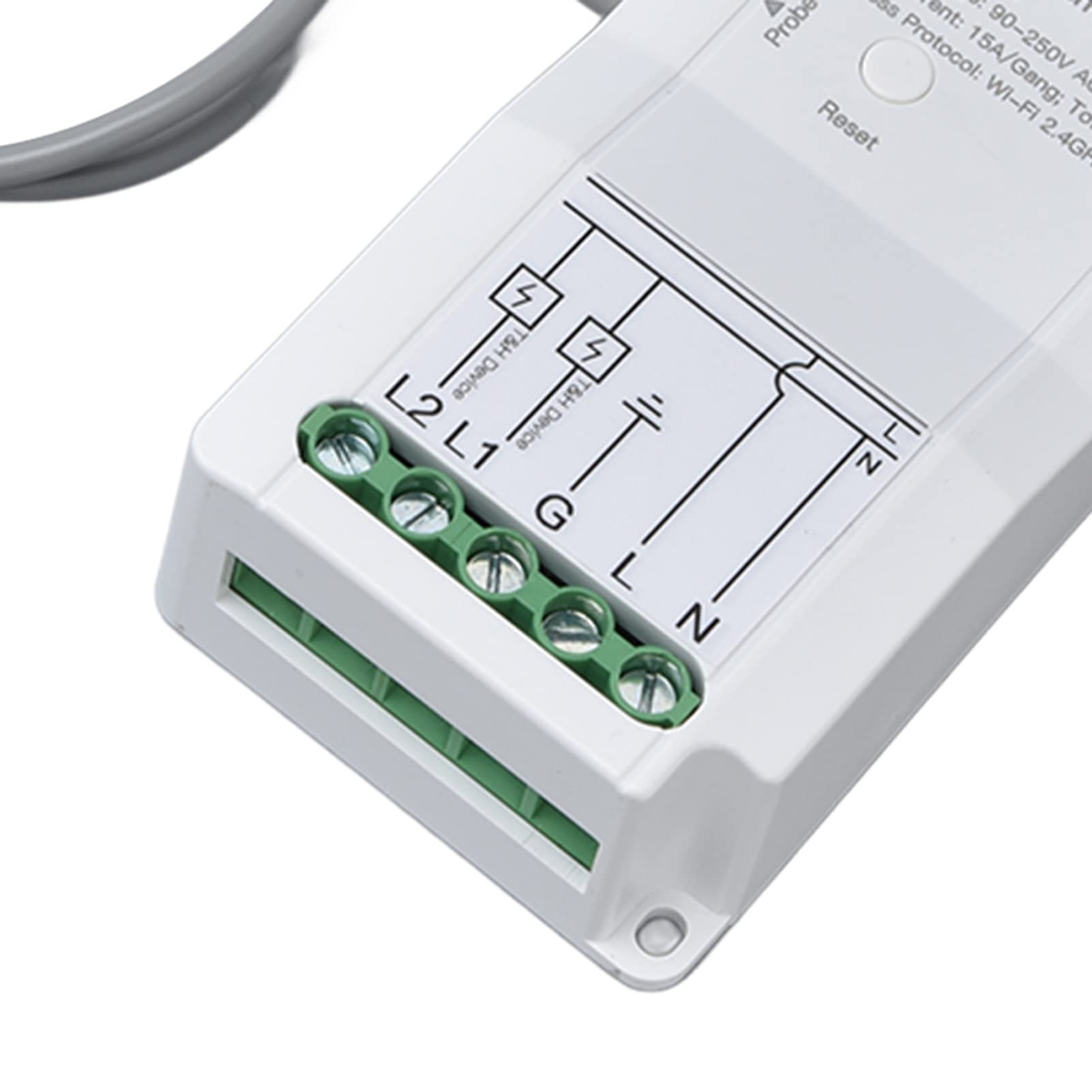 Interruptor De Sensor De Humedad, 90-250 V Smart WiFi Temperatura Humedad Interruptor Módulo Timing App Control Remoto con Sondas Detección De Humedad para Terrario De Invernadero De Setas
