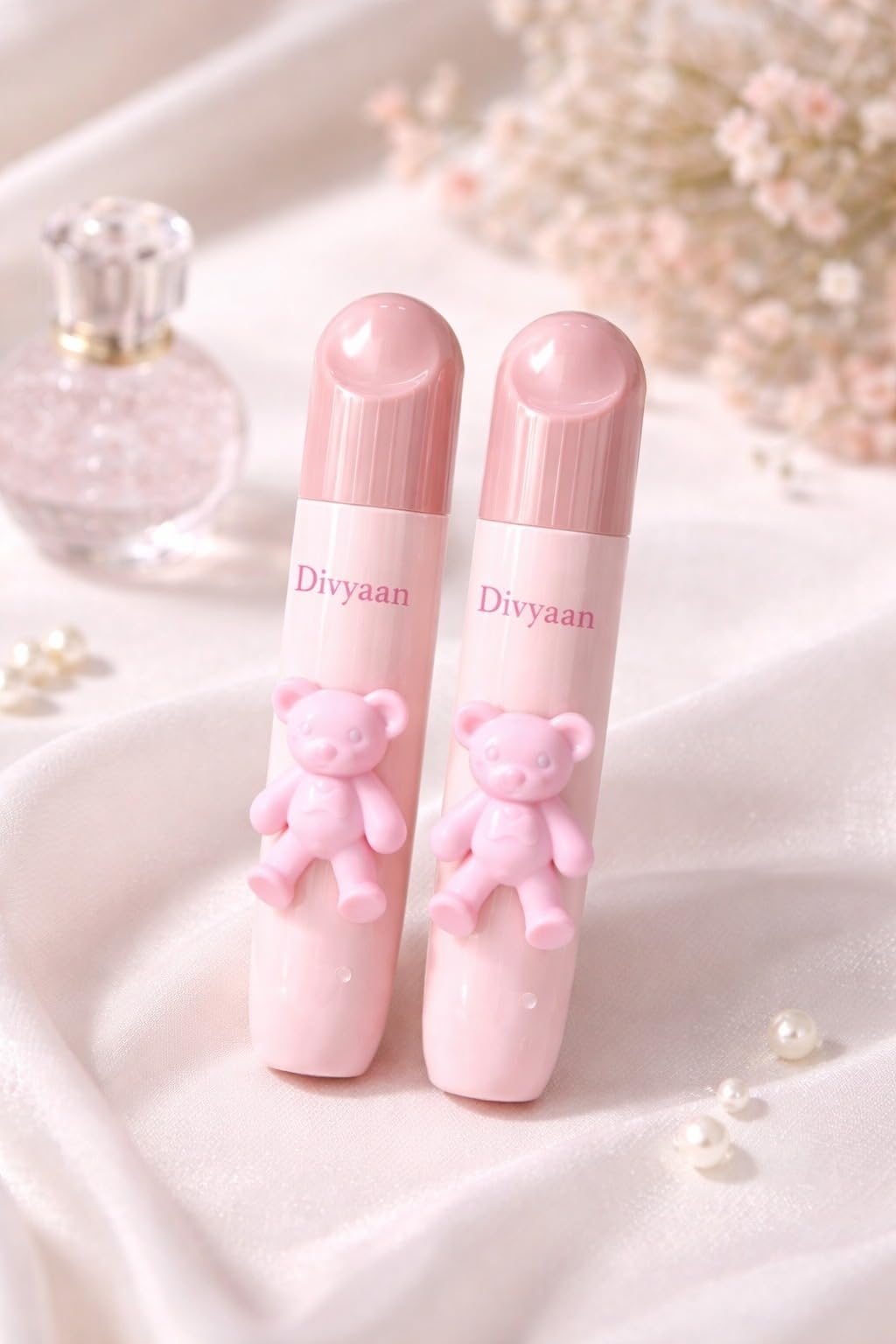 Korean Kawaii Lip Glaze Set of 2 - Cute Lipstick Combo for Women | Waterproof Long Lasting,Liquid Lipgloss with Teddy Bear Case Velvet Matte Lip Tint | High-Pigment Korean Beauty Lip Stain | Smooth Lip Makeup for Women-picture-48