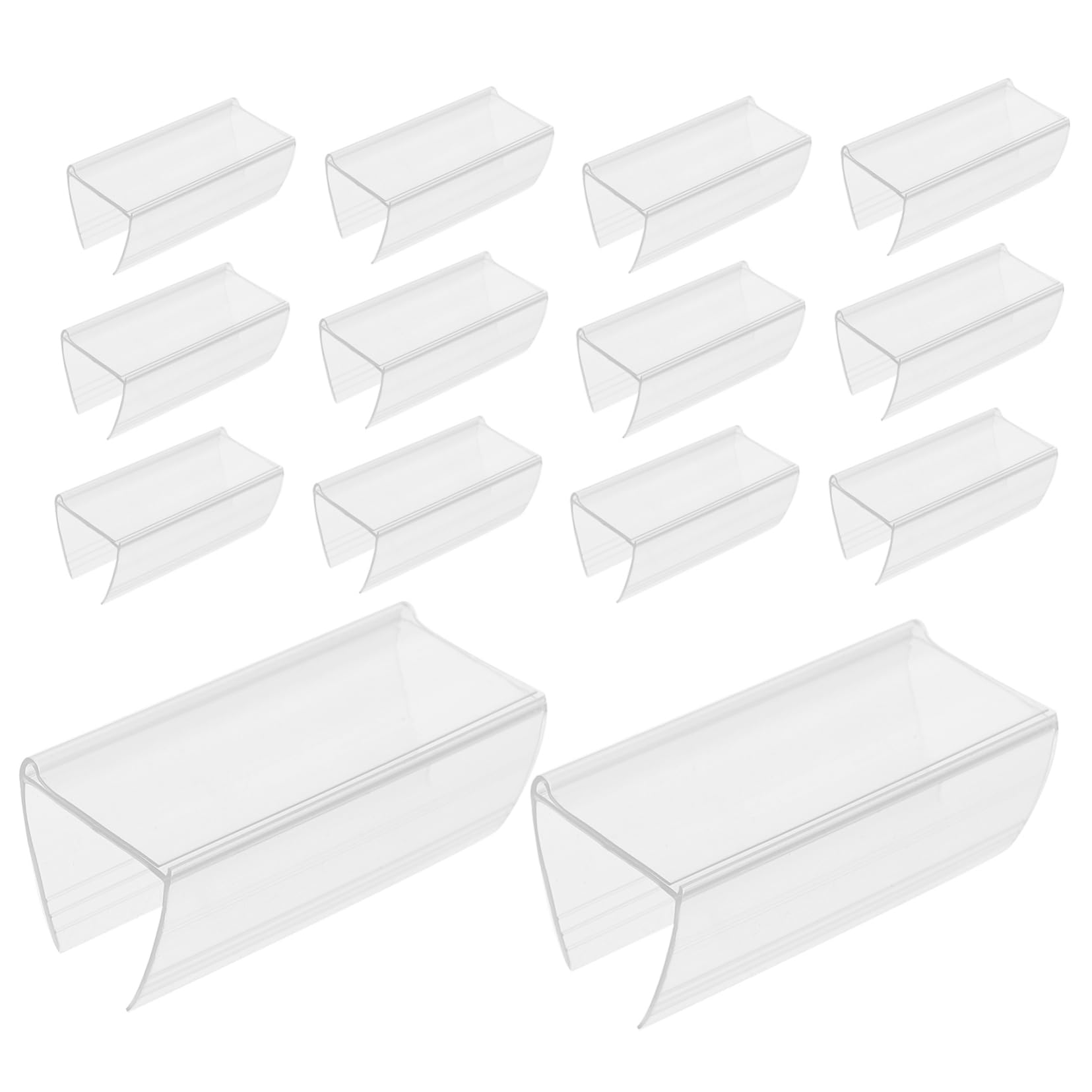 300pièces Porte-étiquette Transparent Support Affichage Pour Étiquettes De Prix Pour Supermarchés Et Magasins