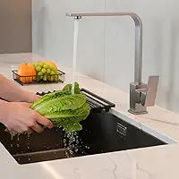 Torneira Super Luxo Cozinha Gourmet Slim Água Quente E Fria (ESCOVADA)