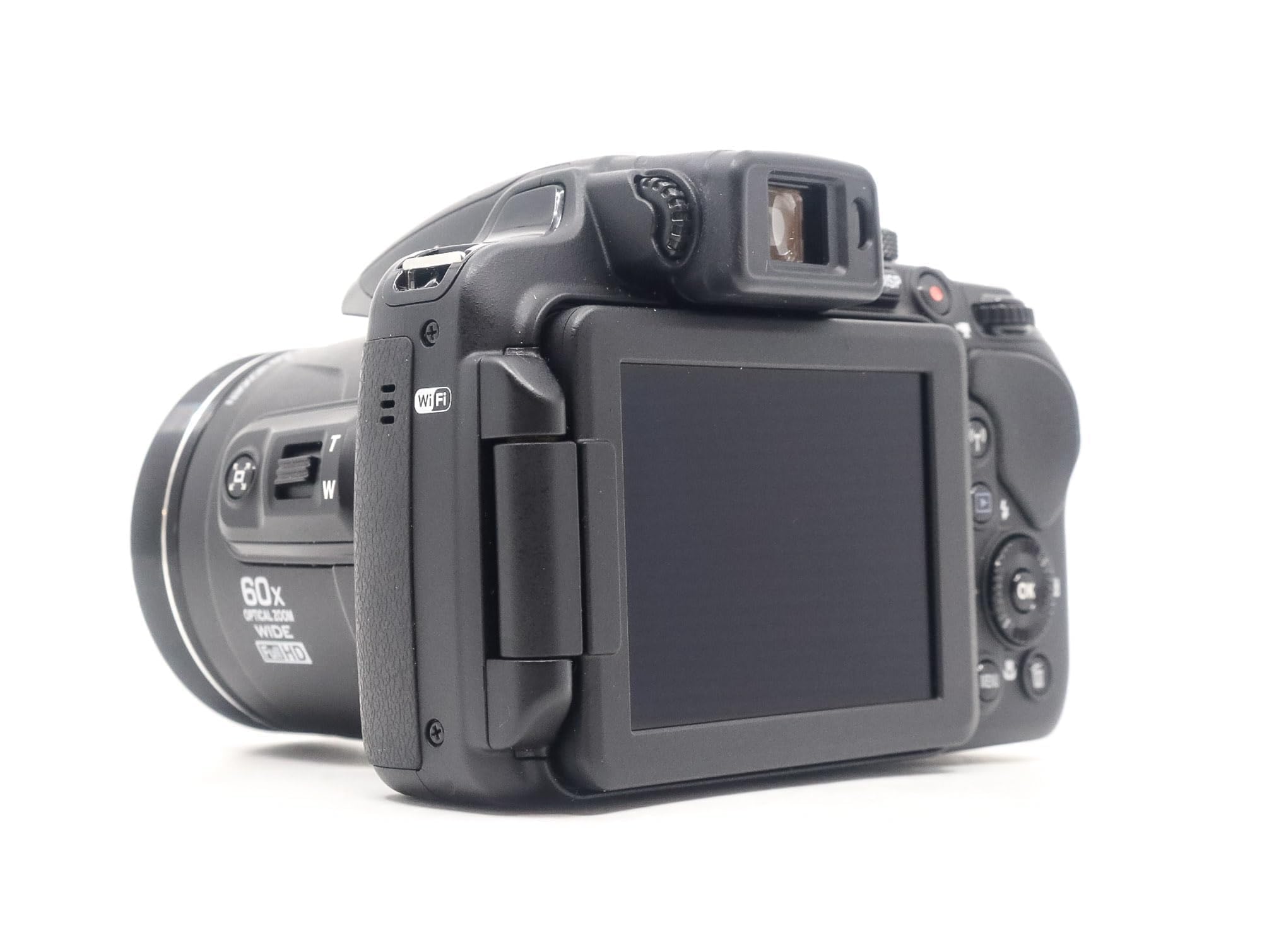 Nikon Coolpix P610 - Cámara compacta de 16 Mp (pantalla de 3", zoom óptico 60x, estabilizador híbrido, vídeo Full HD), negro