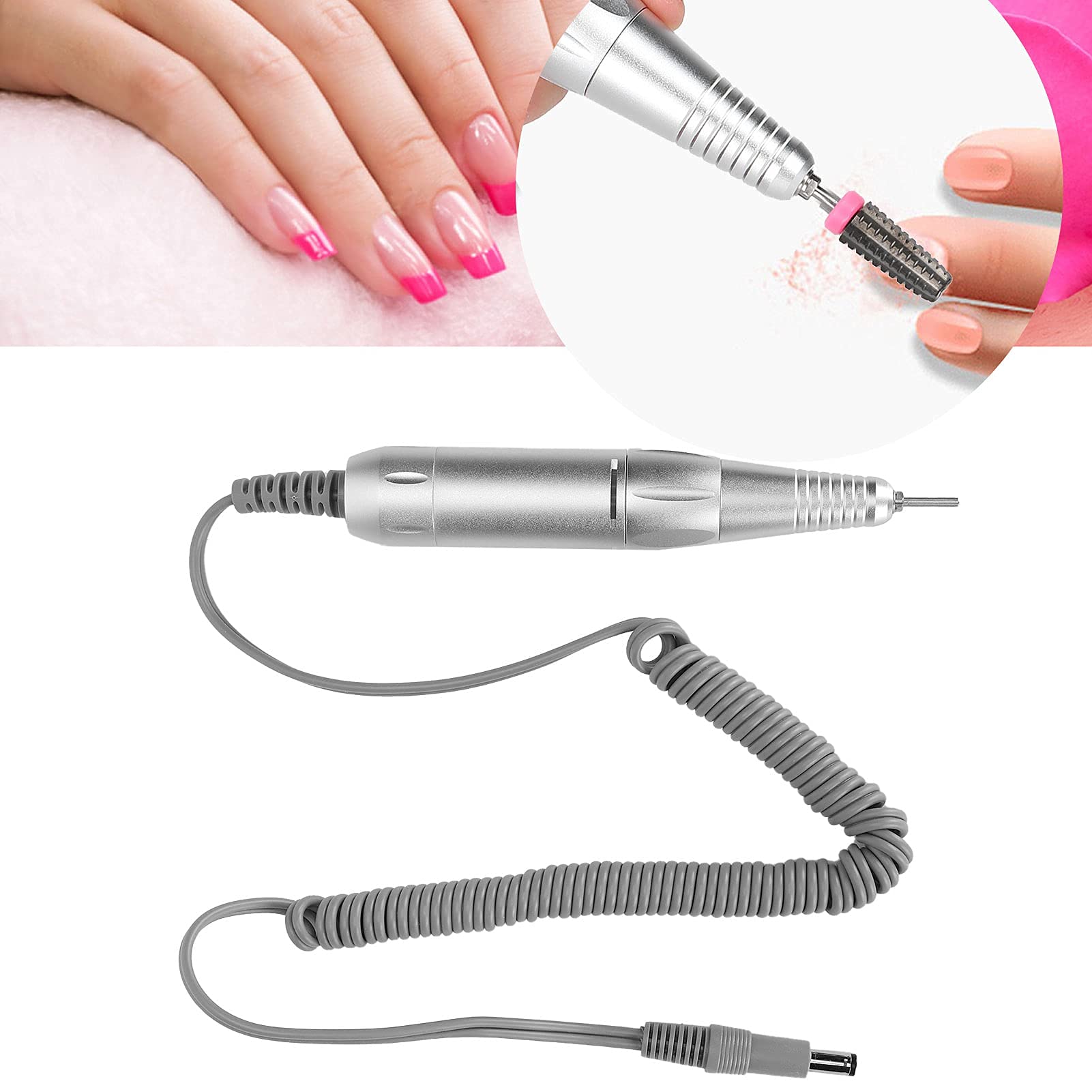 Ponceuse Pour Ongles, Ponceuse Pour Ongles ÉLectrique Professionnelle, PoignéE De Perceuse Vitesse RéGlable Pour Electrique Per Ongles Polis PéDicure Polissage