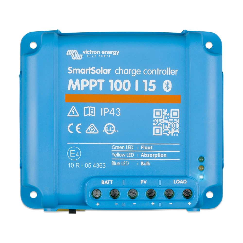 Victron Energy SmartSolar MPPT 100V 15 amp 12/24-Volt Kontroler Ładowania Słonecznego (Bluetooth)
