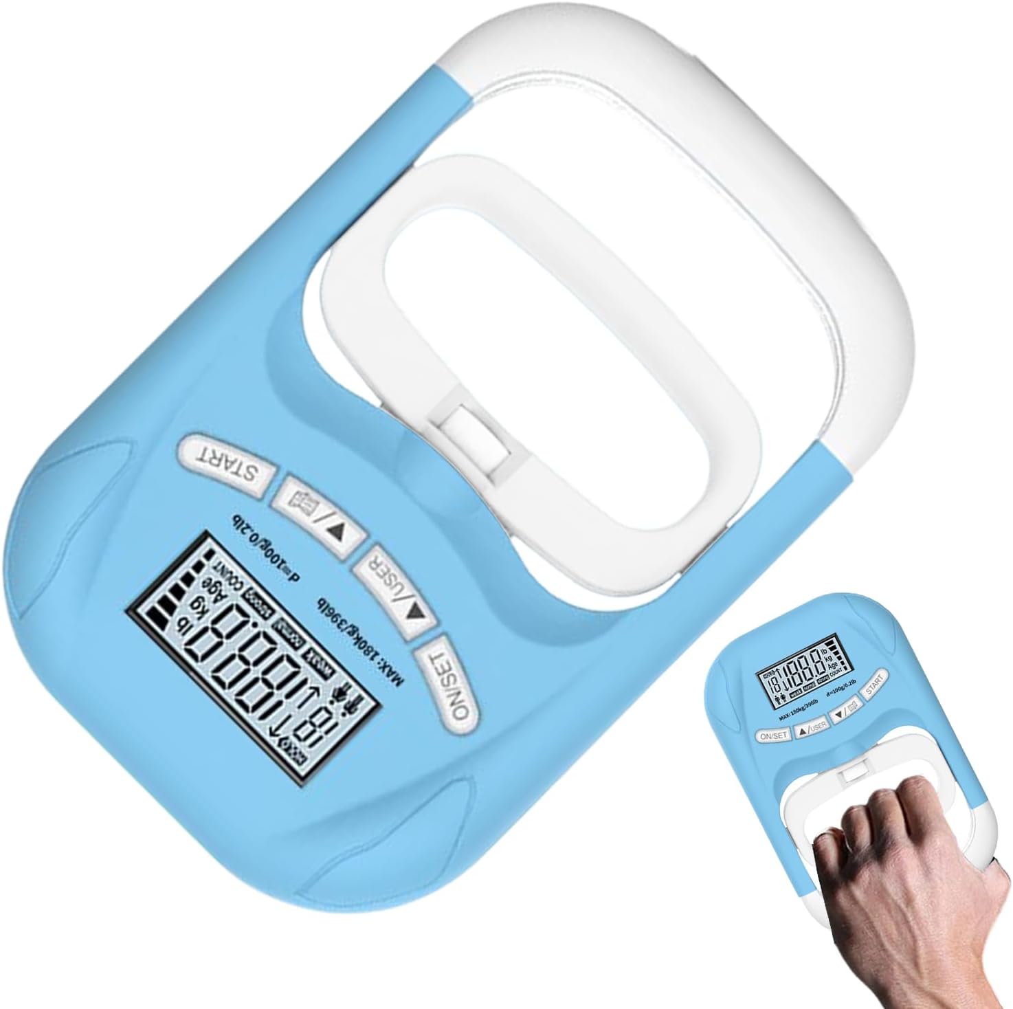 Presension Force Meter | Battery Powered Digital Display - Hand Strengthening Training Equipment | for Physical Exercise & Home Gym for