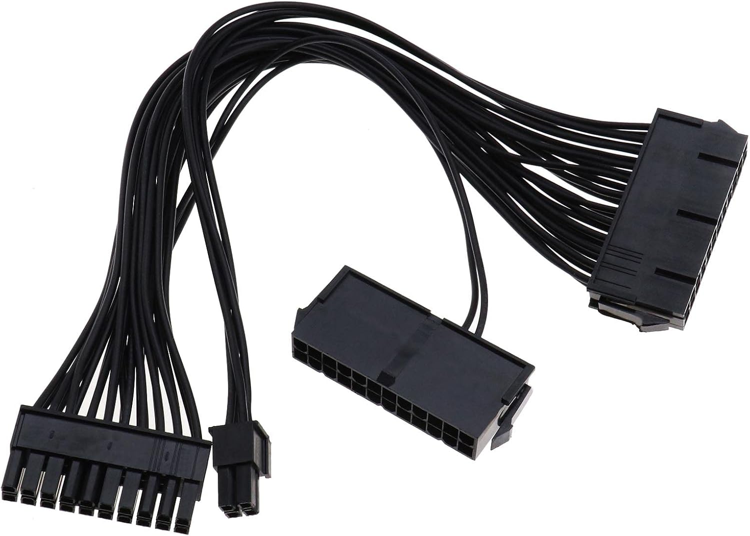 Dual PSU 24Pin ATX Motherboard Adapter Cable 20+4 Pin Dual PSU Cable