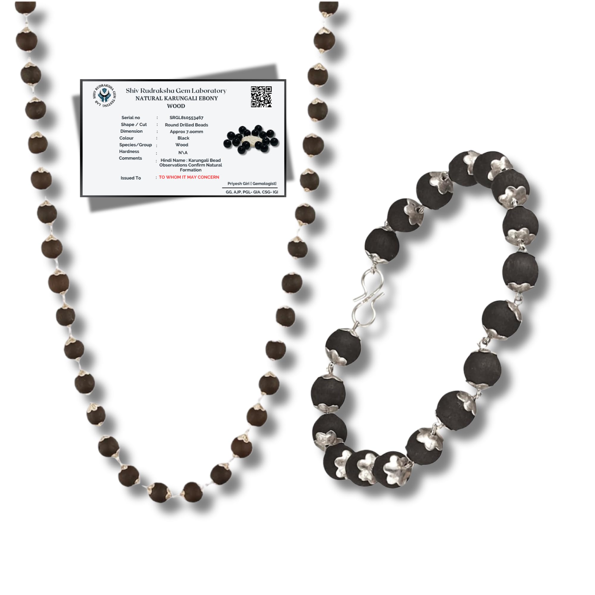 ATOZEE STORE original karungali mala and bracelet combo | Original Karungali Malai and bracelet combo | karungali malai original silver | karungali malai original 54 beads | karungali bracelet