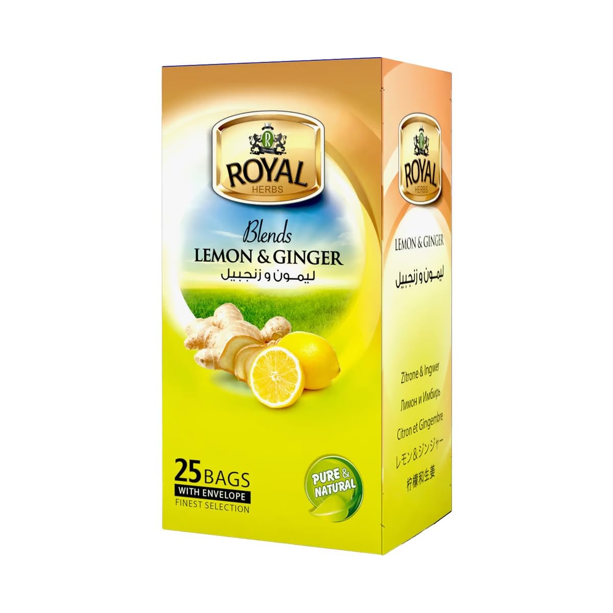 ROYAL HERBS LEMON&GINGER 25PCS