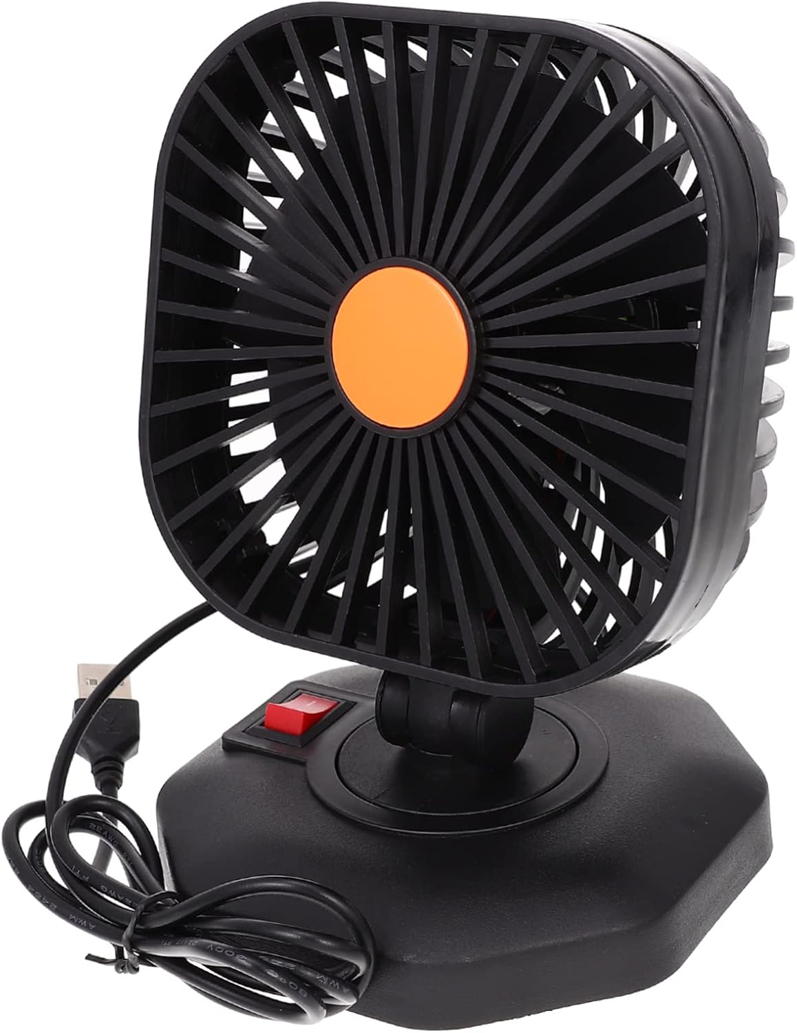 Operitacx Ventilador Eléctrico Portátil Usb Para Coche Ventilador Pequeño Usb Silencioso De Enfriamiento Eléctrico